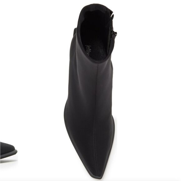 New Jeffrey Campbell Happy Hour Pointed Toe Stretch Black Boot high heels ankle - Picture 3 of 6